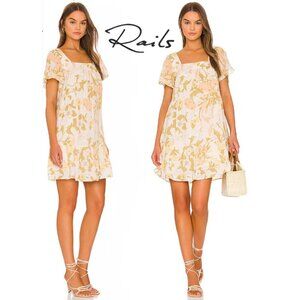 Rails Valentina Dress Citrus floral Size Medium babydoll, lightweight